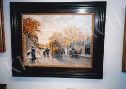  Berkes, Antal - Autumn Streetscene, oil on canvas, Signed lower right: Berkes A., Photo: Tamás Kieselbach